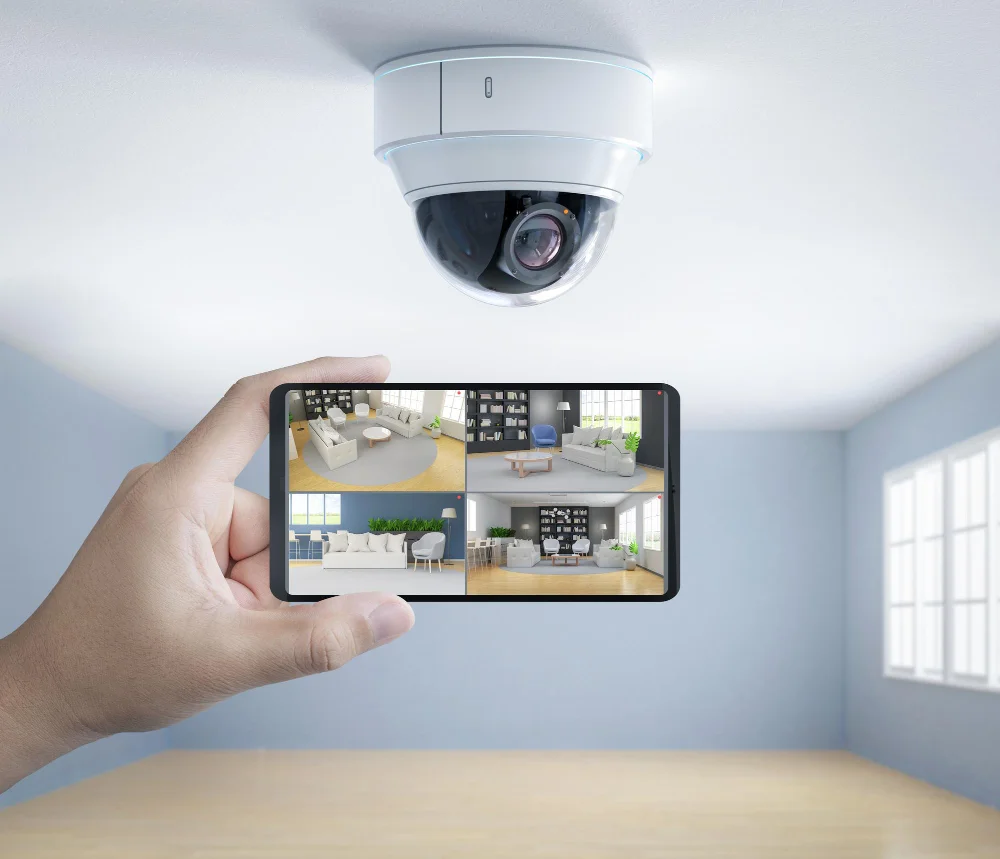 Home security camera and mobile monitoring app